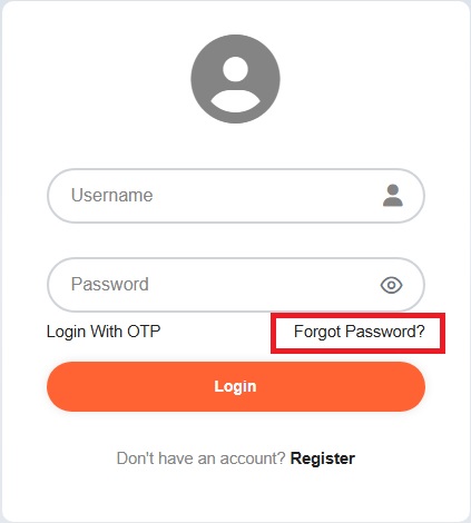msrtc forgot password option